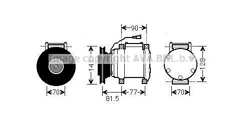 AVA QUALITY COOLING Kompressori, ilmastointilaite MTK216
